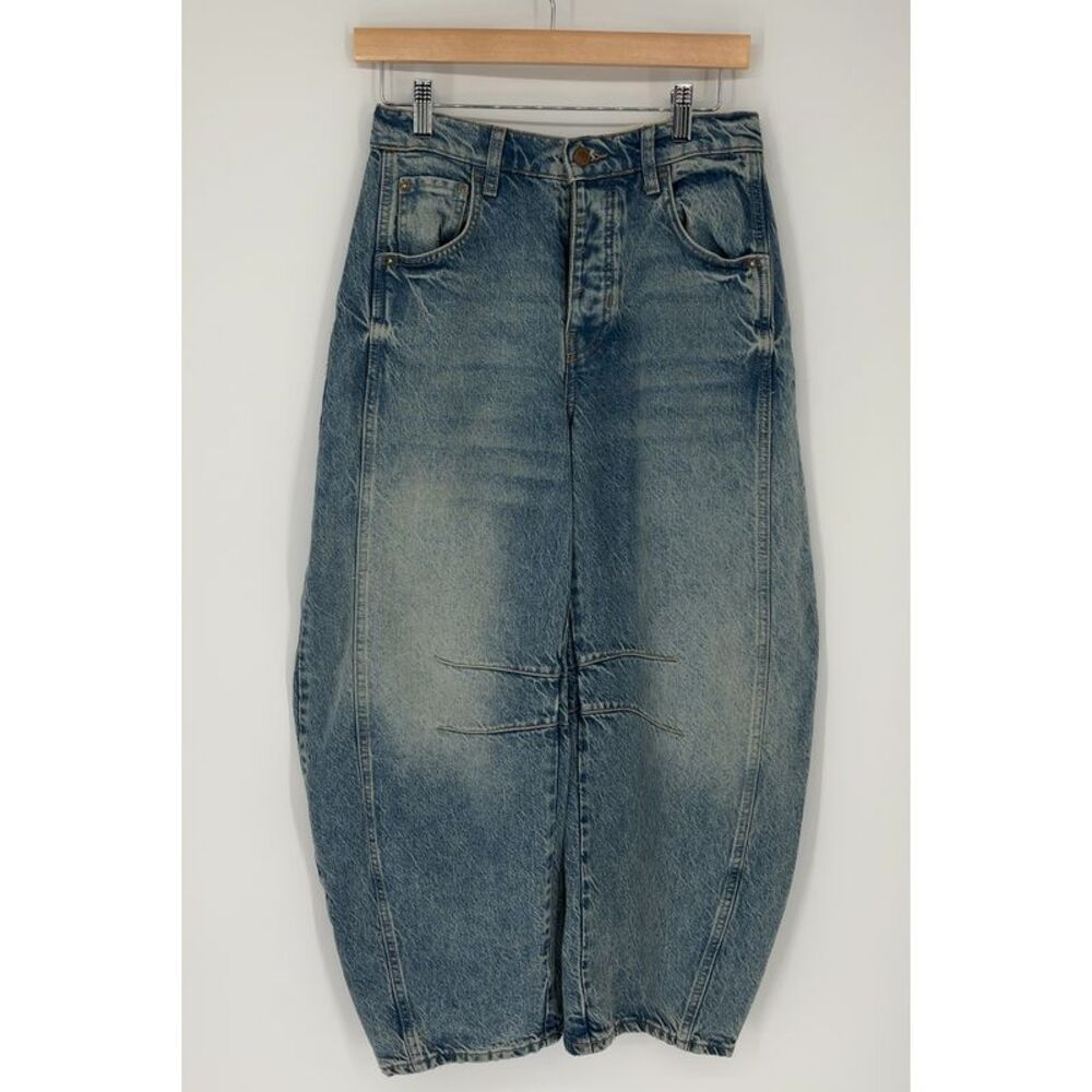 Free People Good Luck Mid Rise Barrel Jeans